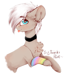Size: 695x791 | Tagged: safe, artist:twinkepaint, oc, oc only, oc:de gee, earth pony, pony, male, simple background, solo, stallion, tongue out, transparent background