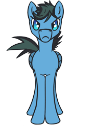 Size: 800x1100 | Tagged: safe, artist:ononim, derpibooru exclusive, oc, oc only, oc:repentant anon, pegasus, pony, 2018 community collab, :c, angry, derpibooru community collaboration, frown, glare, looking at you, male, simple background, solo, stallion, transparent background