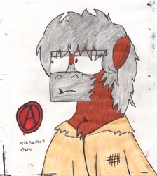 Size: 4684x5230 | Tagged: safe, artist:oatmeal155, oc, oc only, oc:cinnamon oats, absurd resolution, doodle, solo, traditional art