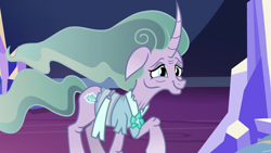 Size: 1920x1080 | Tagged: safe, derpibooru import, screencap, mistmane, shadow play, solo