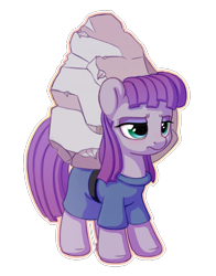 Size: 1100x1400 | Tagged: safe, artist:bobdude0, maud pie, tom, earth pony, pony, female, mare, simple background, solo, transparent background