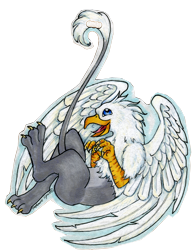 Size: 772x987 | Tagged: safe, artist:stephanielynn, oc, oc only, oc:der, griffon, badge, hanging, male, simple background, solo, transparent background