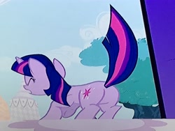 Size: 4032x3024 | Tagged: safe, screencap, twilight sparkle, unicorn twilight, unicorn, lesson zero, butt, female, plot, solo, twibutt