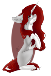 Size: 2375x3503 | Tagged: safe, artist:lastaimin, oc, oc only, oc:kala, pony, unicorn, female, high res, mare, simple background, sitting, solo, transparent background