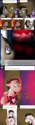 Size: 1500x5248 | Tagged: safe, artist:jitterbugjive, doctor whooves, twilight sparkle, oc, oc:sandy hooves, pony, comic:ask motherly scootaloo, comic, discord whooves, doctor who, doctwi, female, male, miss twilight sparkle, shipping, straight, tardis