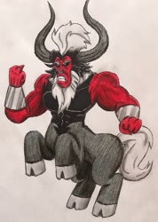 Size: 2057x2885 | Tagged: safe, artist:bozzerkazooers, derpibooru import, lord tirek, solo, traditional art