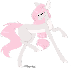 Size: 712x680 | Tagged: safe, artist:ohflaming-rainbow, oc, oc only, oc:tsumi, earth pony, pony, female, mare, simple background, solo, transparent background