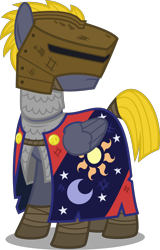 Size: 3196x5000 | Tagged: safe, artist:xenoneal, oc, oc only, oc:alpenglow, pegasus, pony, armor, chainmail, helm, high res, male, simple background, solo, stallion, transparent background, vector