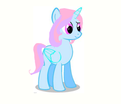 Size: 855x737 | Tagged: safe, artist:blazie-base, artist:princessamanda92989, oc, oc only, oc:rainbow sprinkle, alicorn, pony, base used, parent:princess celestia, solo