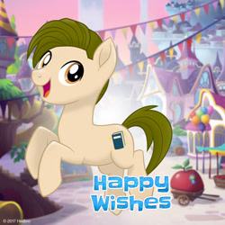 Size: 1080x1080 | Tagged: safe, oc, oc only, oc:happy wishes, earth pony, pony, my little pony: the movie, mlp movie pony maker, solo