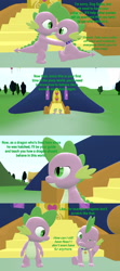 Size: 1920x4320 | Tagged: safe, artist:red4567, spike, spike the regular dog, dog, dragon, comic:doggone it spike!, equestria girls, 3d, behaving like a dog, collar, comic, dialogue, doggy dragondox, dragon dog spike, dragonified, ear scratch, fleas, self dragondox, sfm pony, source filmmaker, species swap, spiked collar, twilight's castle