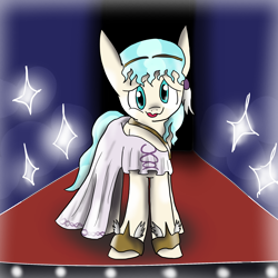 Size: 2000x2000 | Tagged: safe, artist:lauthheure, coco pommel, pony, alternate costumes, alternate hairstyle, solo