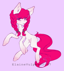 Size: 1024x1139 | Tagged: safe, artist:elainevulpes, oc, oc only, oc:rose marie, earth pony, pony, female, simple background