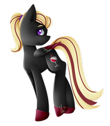 Size: 1024x1175 | Tagged: safe, artist:ladyunilove, oc, oc only, oc:dark vin, pegasus, pony, colored pupils, colored wings, female, looking at you, mare, multicolored wings, signature, simple background, solo, transparent background