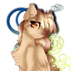 Size: 1000x1000 | Tagged: safe, artist:emerald-bliss, oc, oc only, oc:hazel, pegasus, pony, bust, female, mare, portrait, solo