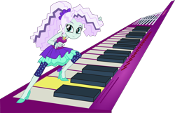 Size: 7557x4873 | Tagged: safe, artist:punzil504, coloratura, equestria girls, friendship through the ages, rainbow rocks, absurd resolution, alternate hairstyle, equestria girls-ified, female, keytar, musical instrument, rara, simple background, solo, transparent background, vector