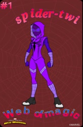 Size: 954x1458 | Tagged: safe, twilight sparkle, clothes, comic cover, costume, marvel, marvel kids, spider-man