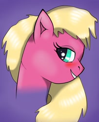 Size: 2318x2849 | Tagged: safe, oc, oc only, oc:virgo, pony, avatar, bedroom eyes, digital art, face, female, simple background, solo