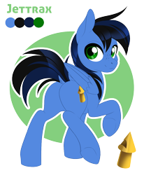 Size: 950x1155 | Tagged: safe, artist:peridotkitty, oc, oc only, oc:jettrax, pony, plot, presenting, reference sheet