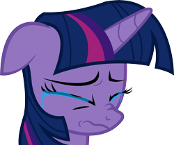 Size: 5510x4602 | Tagged: safe, artist:surprisepi, twilight sparkle, twilight sparkle (alicorn), alicorn, pony, once upon a zeppelin, absurd resolution, crying, female, floppy ears, mare, simple background, solo, transparent background, vector