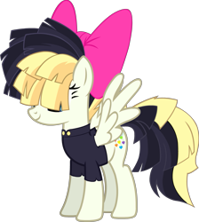 Size: 999x1114 | Tagged: safe, artist:raindashesp, songbird serenade, pegasus, pony, my little pony: the movie, bow, eye, female, mare, show accurate, solo