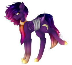 Size: 2216x2000 | Tagged: safe, artist:mauuwde, oc, oc only, oc:link, bat pony, pony, clothes, high res, scarf, simple background, solo, transparent background