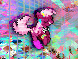 Size: 960x720 | Tagged: safe, cheerilee, earth pony, pony, 80s, female, solo, vaporwave