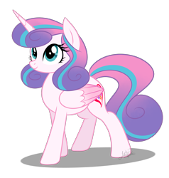 Size: 2000x2100 | Tagged: safe, artist:jack-pie, princess flurry heart, alicorn, pony, colored wings, colored wingtips, cute, female, flurrybetes, looking up, mare, older, older flurry heart, pose, simple background, smiling, solo, transparent background