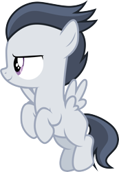 Size: 3001x4336 | Tagged: safe, artist:cloudyglow, rumble, pegasus, pony, marks and recreation, .ai available, absurd resolution, colt, flying, male, simple background, solo, transparent background, vector