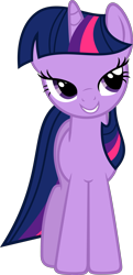 Size: 2178x4500 | Tagged: safe, artist:slb94, twilight sparkle, pony, unicorn, fall weather friends, female, lidded eyes, looking at something, mare, simple background, solo, transparent background, vector