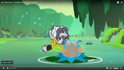 Size: 1920x1080 | Tagged: safe, screencap, zecora, zebra, a health of information, everfree forest, promo, solo, swamp, swamp fever plant, water, wet mane, youtube, youtube link