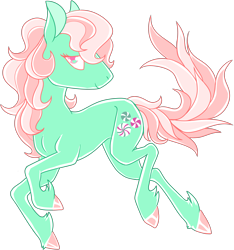 Size: 3141x3357 | Tagged: safe, artist:draikinator, minty, earth pony, pony, g3, female, mare, simple background, solo, transparent background, unshorn fetlocks