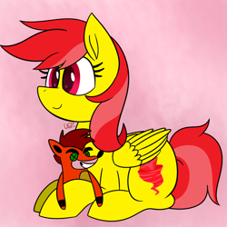 Size: 1000x1000 | Tagged: safe, artist:vale-bandicoot96, oc, oc only, pegasus, pony, crash bandicoot, female, mare, plushie, solo