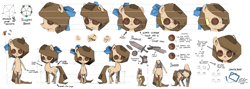 Size: 4752x1683 | Tagged: safe, artist:artguydis, oc, oc only, oc:raggie, hagwarders, original species, reference sheet