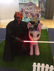 Size: 720x960 | Tagged: safe, photographer:moistdurians, twilight sparkle, twilight sparkle (alicorn), alicorn, human, my little pony: the movie, clothes, cosplay, costume, darth maul, irl, irl human, lightsaber, malaysia, photo, sith, star wars, weapon