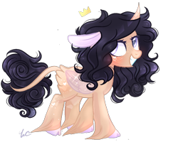 Size: 1000x800 | Tagged: safe, artist:waterz-colrxz, oc, oc only, alicorn, classical unicorn, pony, unicorn, base used, cloven hooves, female, leonine tail, mare, solo, unshorn fetlocks