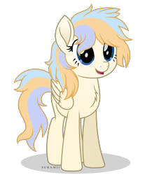 Size: 4728x5704 | Tagged: safe, artist:suramii, oc, oc only, oc:souvenir, pegasus, pony, absurd resolution, female, mare, movie accurate, simple background, solo, style emulation, transparent background