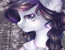 Size: 2695x2109 | Tagged: safe, artist:dream--chan, oc, oc only, pony, commission, female, forest, looking at you, mare, solo, tree