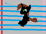 Size: 160x120 | Tagged: safe, artist:newflutterpie, oc, oc only, oc:sketch, pony creator, 3d, ponylumen, red and black oc, solo