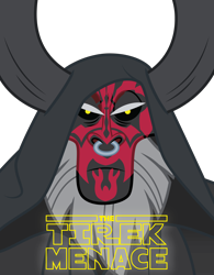 Size: 4096x5261 | Tagged: safe, artist:amarthgul, lord tirek, absurd resolution, crossover, darth maul, simple background, solo, star wars, transparent background, vector
