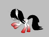 Size: 160x120 | Tagged: safe, artist:leorythefox, pony, pony creator, 3d, jeff the killer, meme, picture for breezies, ponified, ponylumen, solo