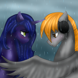 Size: 1024x1024 | Tagged: safe, artist:kinjareta, oc, oc only, oc:asterisk, oc:thorinair, female, male, mare, stallion