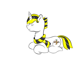 Size: 902x719 | Tagged: safe, artist:troggggggggggggggggy, oc, oc only, oc:trogler kroglethorn, pony, chest fluff, clothes, cutie mark, male, scarf, simple background, sleeping, stallion, transparent background