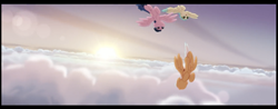 Size: 1346x526 | Tagged: safe, screencap, pegasus, pony, my little pony: the movie, background pony, female, mare, ponies got the beat, rainbow (song), unnamed pony