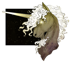 Size: 1280x1138 | Tagged: safe, artist:opalacorn, star swirl the bearded, classical unicorn, unicorn, bust, cloven hooves, leonine tail, traditional art, unshorn fetlocks