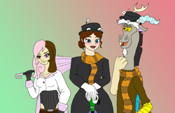 Size: 5100x3300 | Tagged: safe, artist:rm-keyblade-mistress, discord, crossover, mary poppins, neo politan, rwby