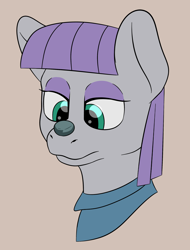 Size: 1930x2535 | Tagged: safe, artist:nudeknightart, boulder (pet), maud pie, earth pony, pony, female, mare, pet, rock