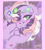 Size: 679x760 | Tagged: dead source, safe, artist:jadedmelody613, wysteria, earth pony, pony, g3, blushing, chest fluff, female, flower, flower in hair, freckles, heart eyes, mare, signature, solo, wingding eyes