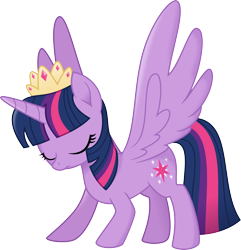 Size: 3000x3117 | Tagged: safe, artist:aqua-pony, twilight sparkle, twilight sparkle (alicorn), alicorn, pony, my little pony: the movie, eyes closed, female, mare, simple background, solo, transparent background, vector