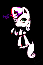 Size: 800x1200 | Tagged: safe, artist:pipomanager-mimmi, sweetie belle, pony, clothes, simple background, solo